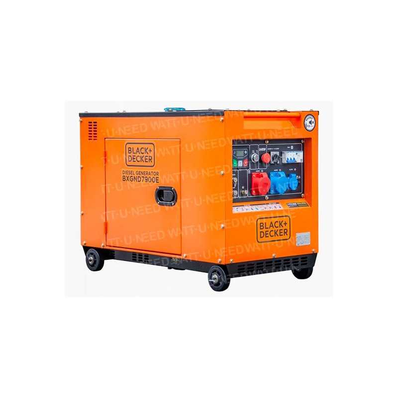 Soundproof generator 6kW / 7kVA dual voltage with ATS DG-7800SE-T