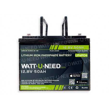 Batterie lithium Wattuneed 12.8V 50Ah 