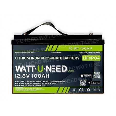 Wattuneed 12.8V 100Ah lithium battery