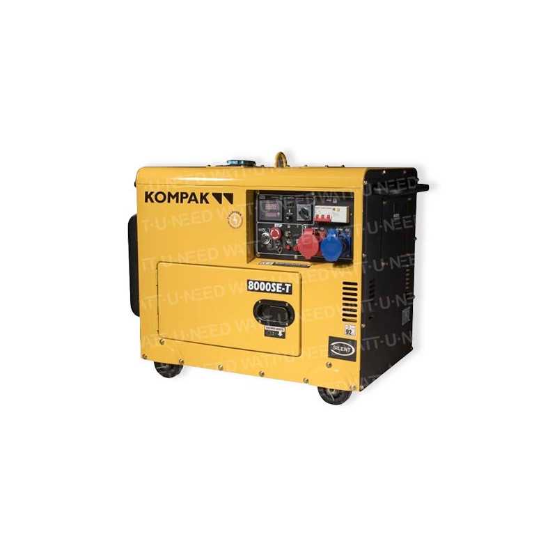 Kompak 6300W Diesel Generator 230V/400V Schallgedämmt NT-8000SE-T