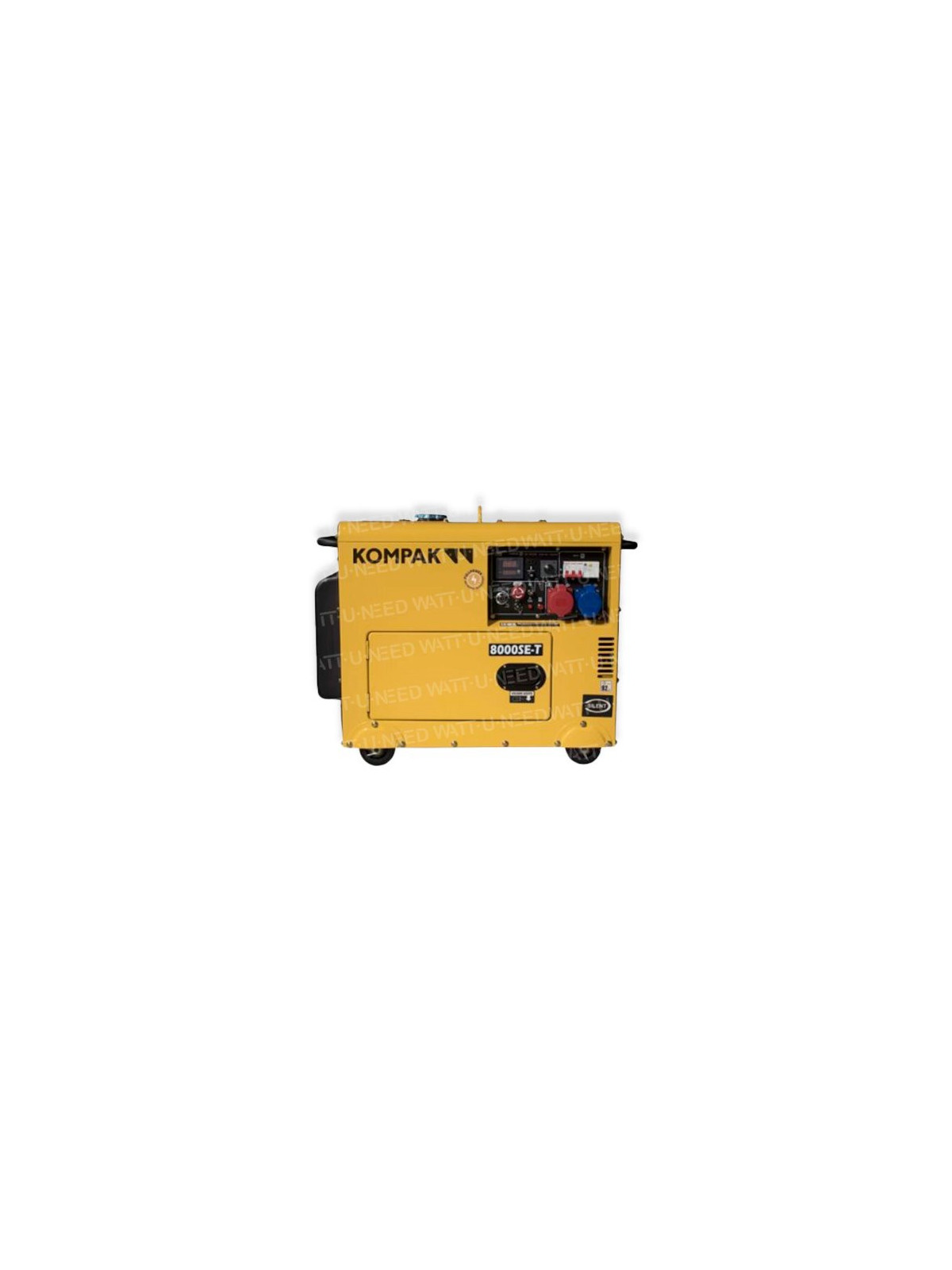Kompak 6300W Dieselgenerator 230V/400V Geluidgedempt NT-8000SE-T