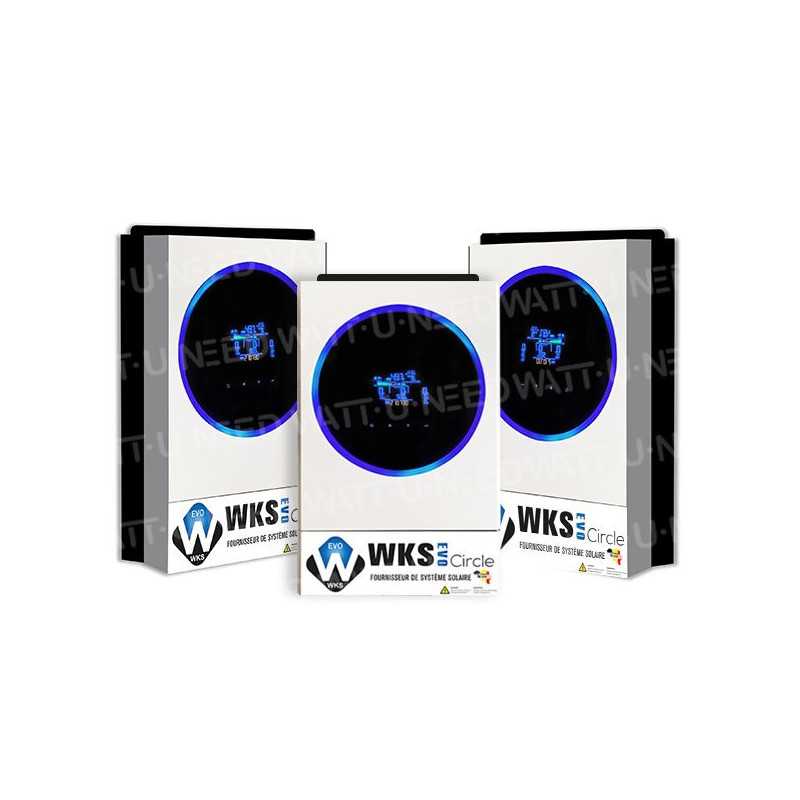 Inversores híbridos WKS EVO Circle 16,8kVA 48V + 3 kits de comunicación