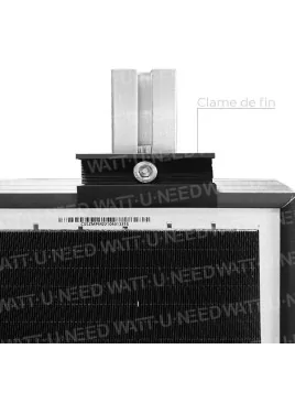 Clame de fin de fixation de fin du panneau: 30 to 50mm