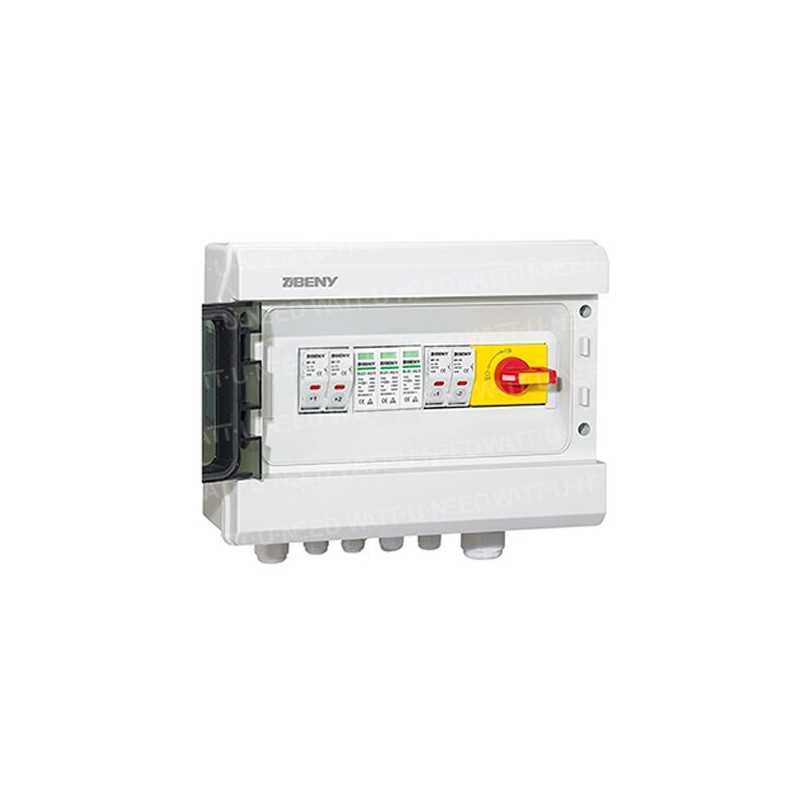ZJBENY DC surge protector dual input and 1 output 1000V 32A