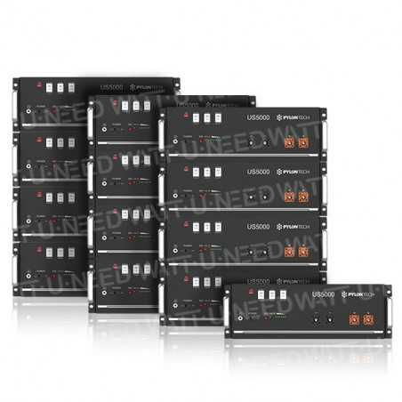 Batterie Lithium Pylontech US5000 +1.300 - 57.6 kWh