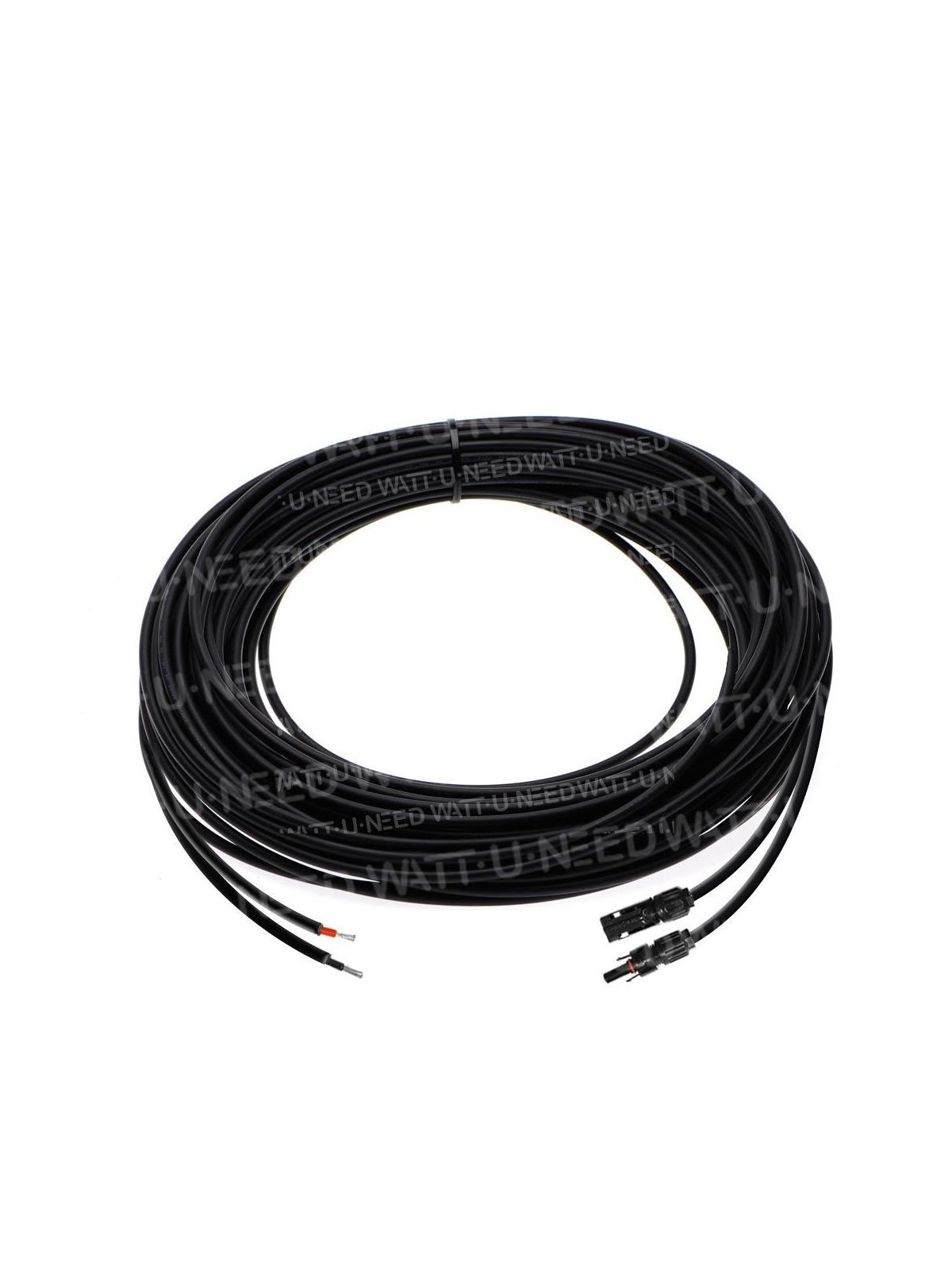 2X4mm2 solar cable with Type MC4