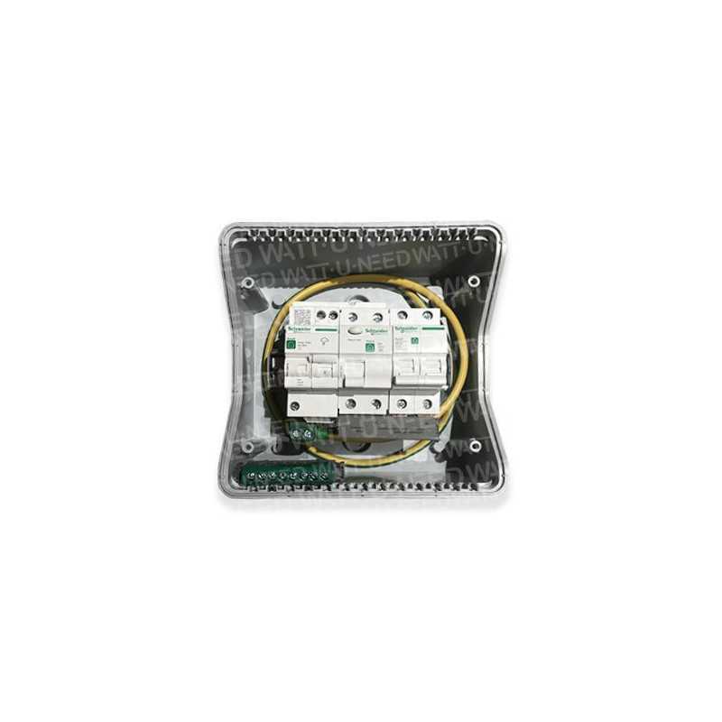 A parafoudre box with a 2-entry sectioner