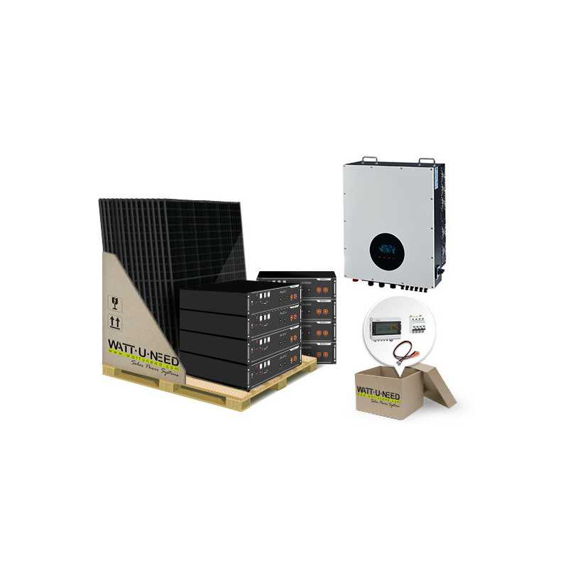 Self-consumption kit 150 panels 30kVA storage and re-injection