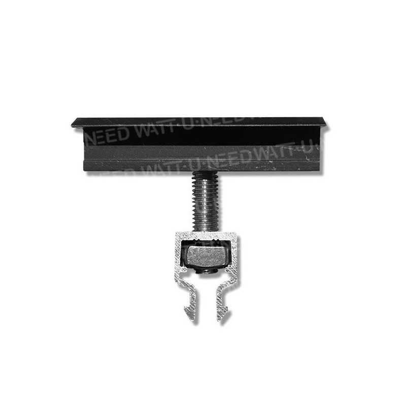 End fastening clamp - Black