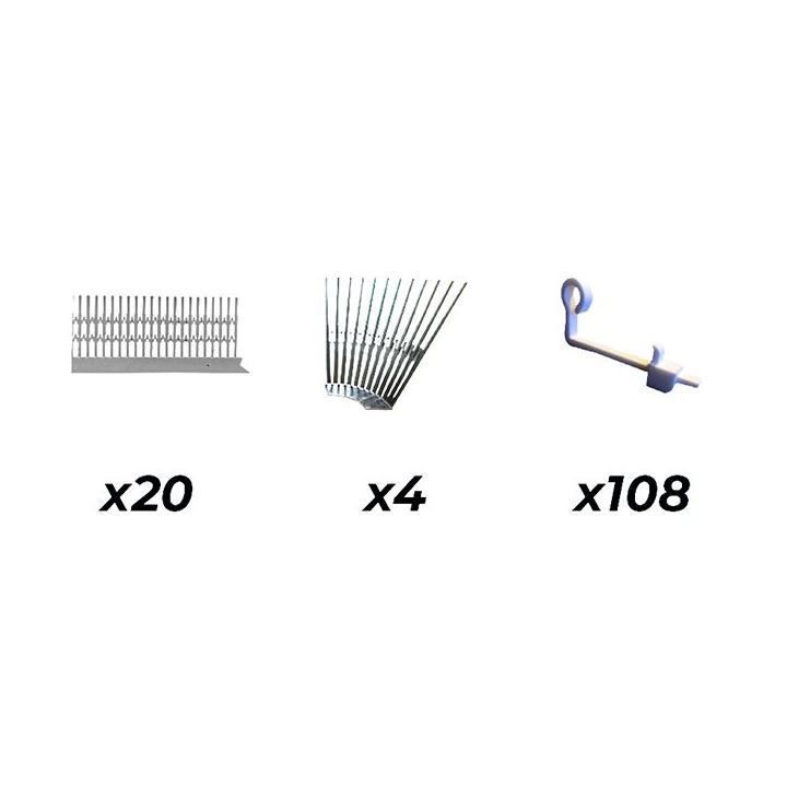 Protection panneau anti-pigeon