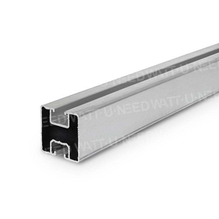 6 m - Carril de aluminio 40x40 para la fijación de paneles solares