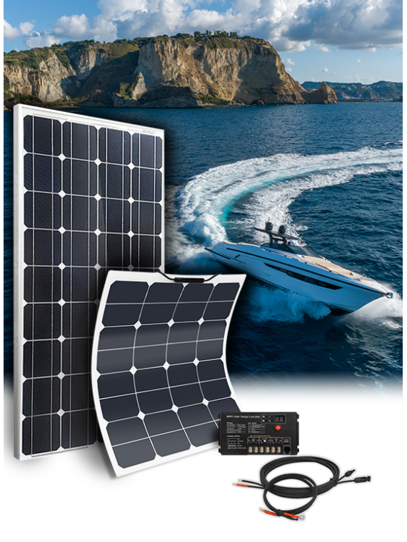 Kit solaire camping-car & bateau TAILLE S - 12V - configurable