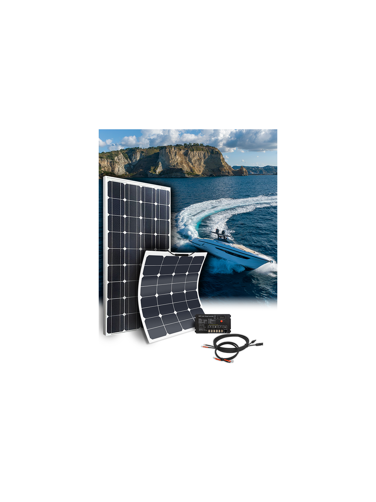 Kit solar autocaravana y barco SIZE S - 12V - configurable
