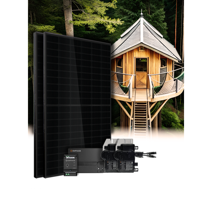Kit 2 panneaux enphase autoconsommation-réinjection sans stockage