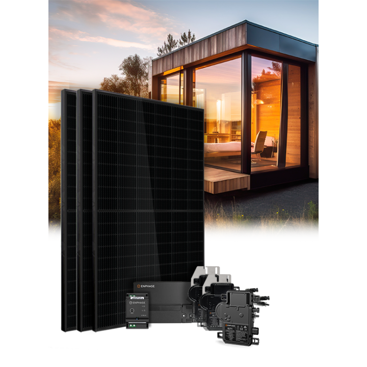 Kit 3 enphase self-consumption-reinjection panels without storage