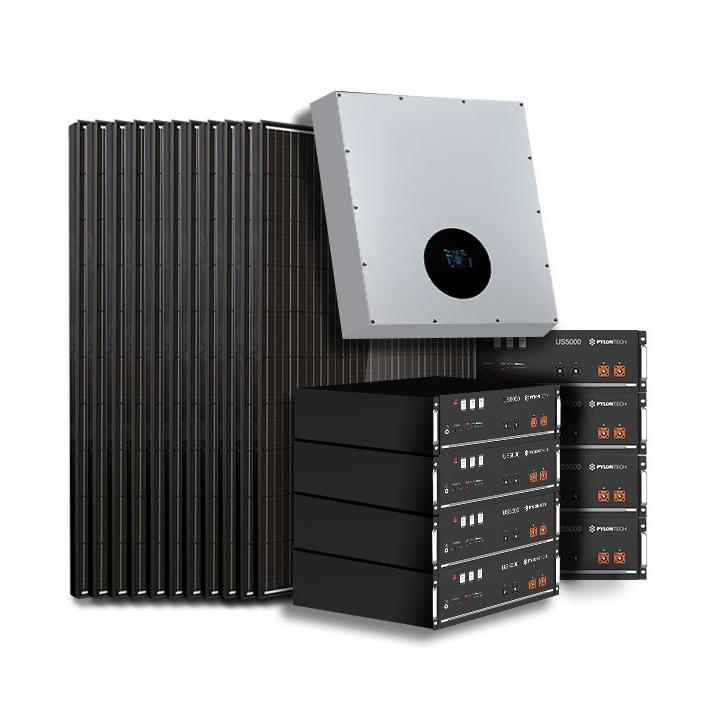 Kit 30 panels self-consumption/Reinjection 15kVA Tri with lithium storage