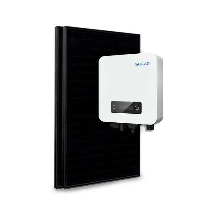 Kit 2 Paneele Eigenverbrauch / Rückspeisung 1100W Sofar ohne Speicher