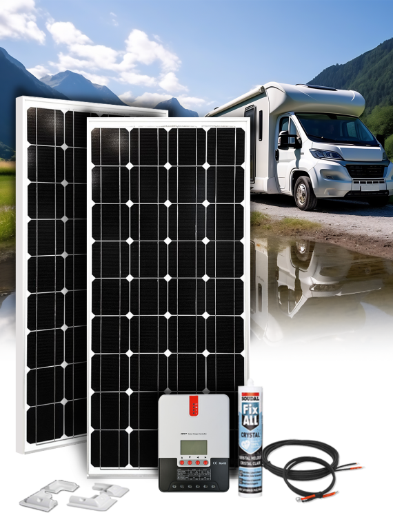 Solarpanel-Set für Wohnmobile - 200Wp - 12V