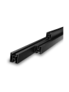 Black anodized aluminum rail 40x40 