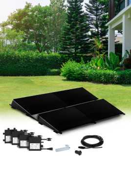 Kit Solaire Autoconsommation / Réinjection 1,8 kWc – Mono 1,4 kVA – sans stockage – BluBase Connect