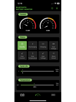 PowerBrick+ Smart BT + Heater 12V 135Ah lithiumbatterij met Bluetooth en PB+B/H12/135 celverwarming