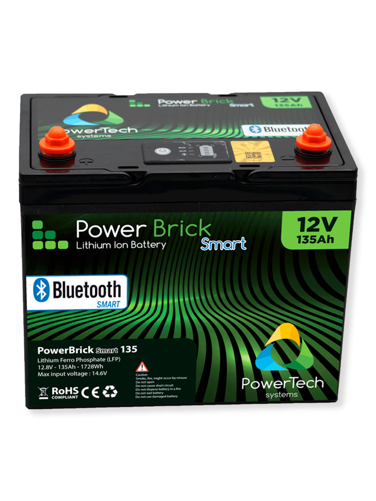 Lithium-Akku PowerBrick+ Smart BT + Heater 12V 135Ah PB+B/H12/135