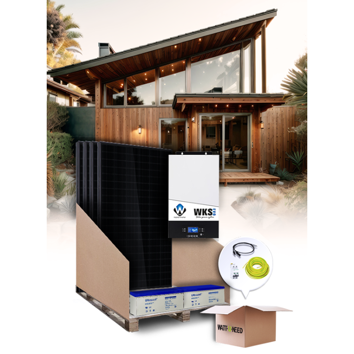 Selbstverbrauchsset mit 4 Modulen, 3 kVA, 24 V, mit Speicher