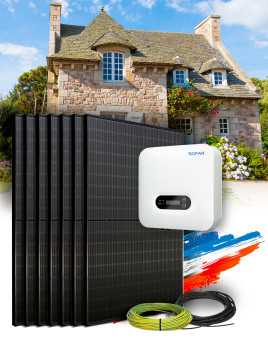 Photovoltaic kit 3 kWp - 6 panels with installation in France