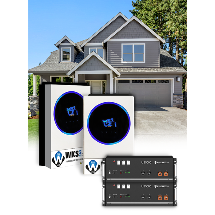 WKS EVO Circle 11.2 kVA inverter pack with Pylontech lithium batteries