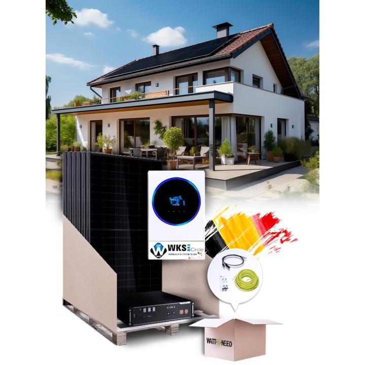 Kit voor zelfverbruik 10 panelen 6,5 kVa met opslag en installatie in België
