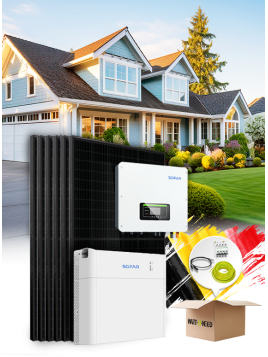 Kit Solaire Autoconsommation 8,1 kWc – Tri 8 kW – Batterie 5,12 kWh – Installé BE