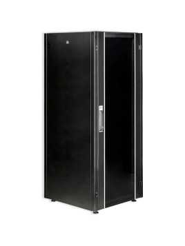 armario rack 19'' 32U para pylontech puerta negra y cristal templado