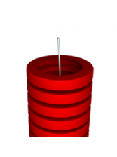 Tubo de protección PE con rosca roja diámetro 40 mm D40