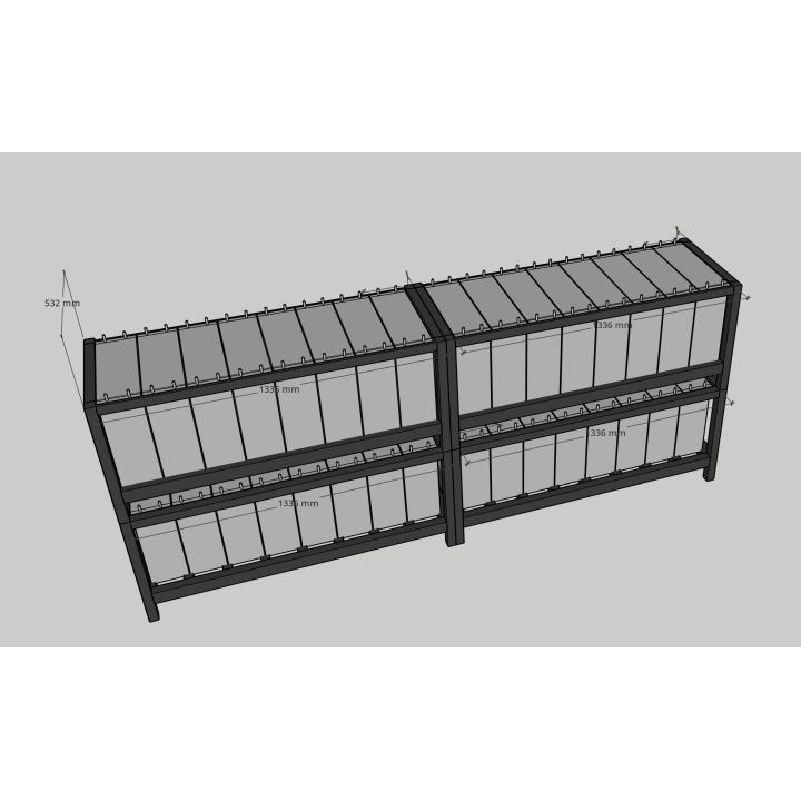 röhrenförmiges Gestell für Pylontec US5000 oder US 3000