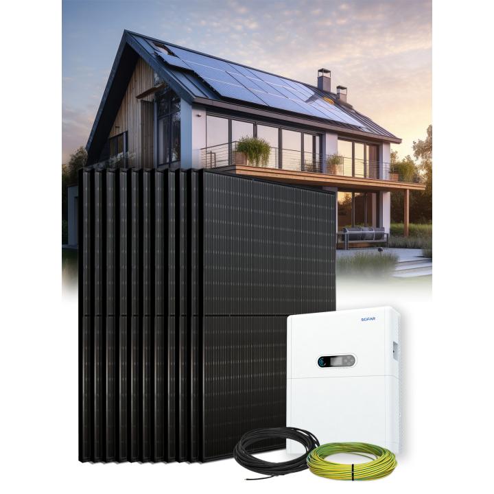 Kit híbrido de litio de 16 paneles de 5kVA