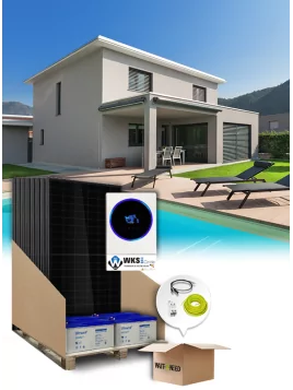 Kit autoconsommation 9 panneaux 6,5kVA avec stockage