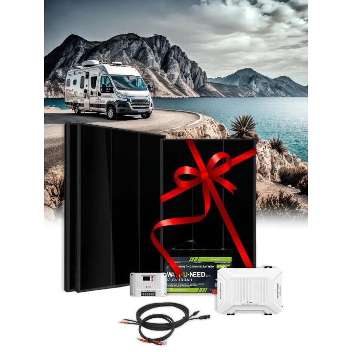 Eigenständiger Bausatz 600Wp - 12V100Ah Li - 1000W