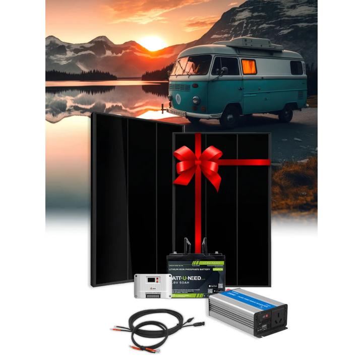 Kit autonome 400Wc – 12V50Ah Li - 500W