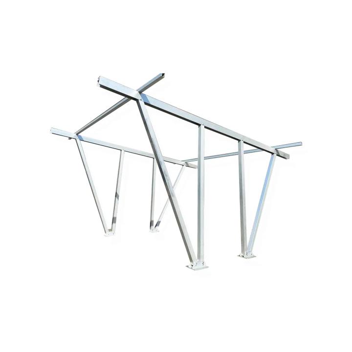 Carport photovoltaïque aluminium 15 panneaux