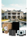 Kit solar autónomo clase 4 - 60 paneles, 8 baterías de litio Pylontech, 3 inversores WKS Evo MAX II - Wattuneed