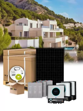 Klasse 4 Solar Kit mit OPzV-Speicher - 72 Paneele, 168 kWh, 30 kVA - Industrielle Energieautonomie | Wattuneed