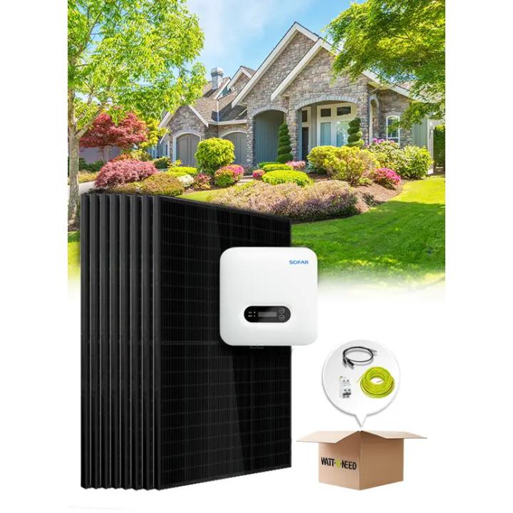 Kit van 10 tot 18 zelfverbruikpanelen / 5kVa Sofar herinjectie zonder opslag