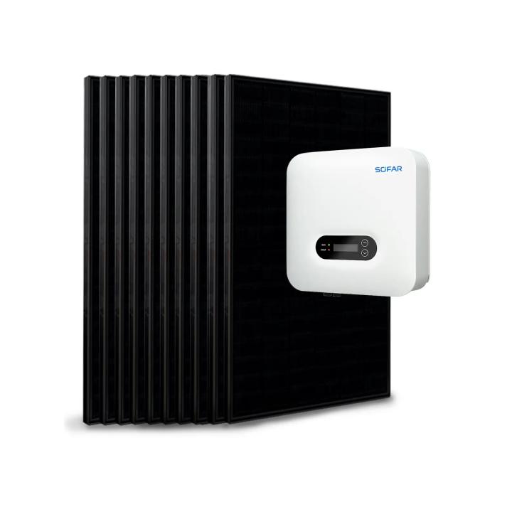 Kit 10 to18 panels self-consumption / re-injection 5kVa Sofar without storage