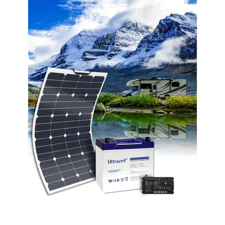 Solar Kit 50Wp - 35Ah / 55Ah - 12V