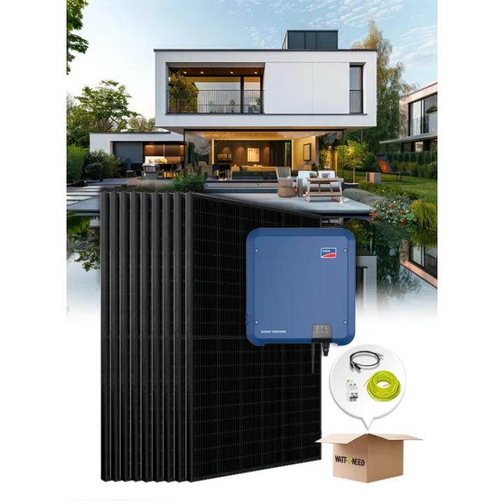 Kit 10 panneaux autoconsommation / réinjection tri 3000W  SMA  sans stockage