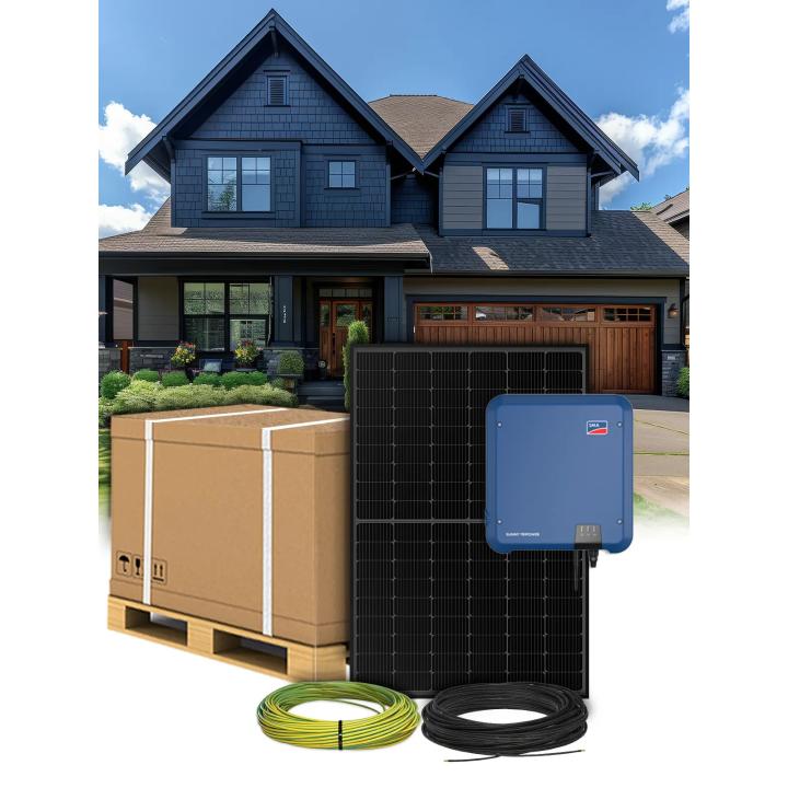 Kit 20 panels self-consumption / reinjection 6000W SMA sorting without storage