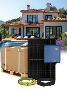 Kit 35 panels self-consumption / reinjection tri 10kW SMA without stor