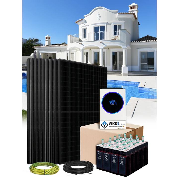 Kit autoconsommation 72 panneaux 30kVA avec stockage OPzS