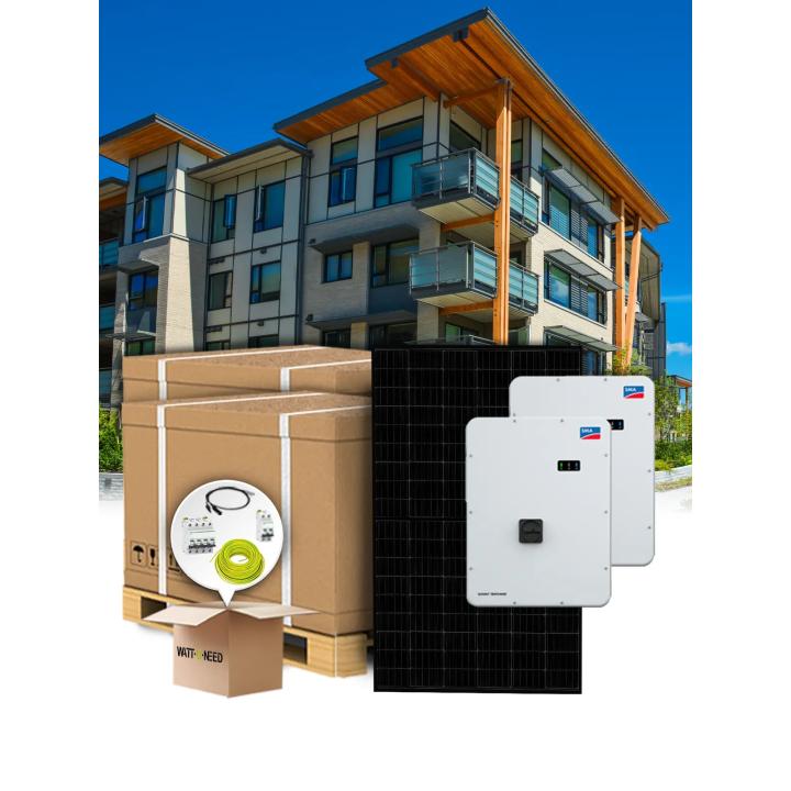 Kit 333 panneaux autoconsommation/réinjection 100 kW sans stockage