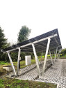 Solar-Carport aus Aluminium mit 15 Modulen